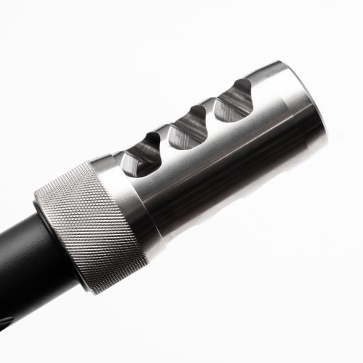 Micro Muzzle Brake LongShot MINI-BRAKE for M14x1 LH STAINLESS STEEL Left Hand 
