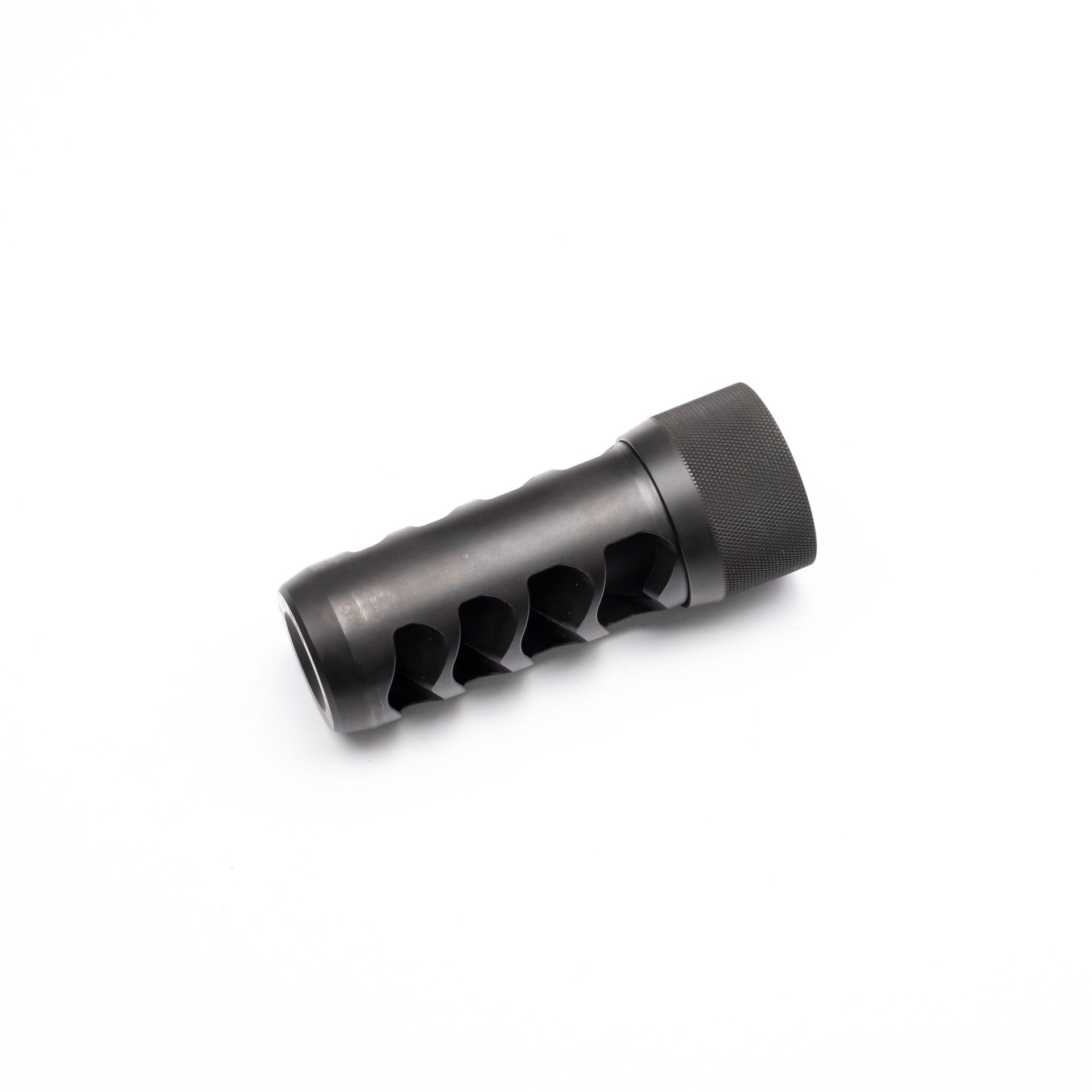 Grizzly Self-Timing Muzzle Brake 5/8-24 By J&A Outdoors – 7075 Aluminum, Black