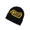 Area 419 Knit Beanie, Black and Gold